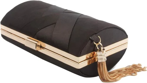 Vista 6 de LETODE Elegante bolso de mano con colgante de borla para mujer, bolso de mano de seda para novia, boda, baile de graduación, fiesta nocturna