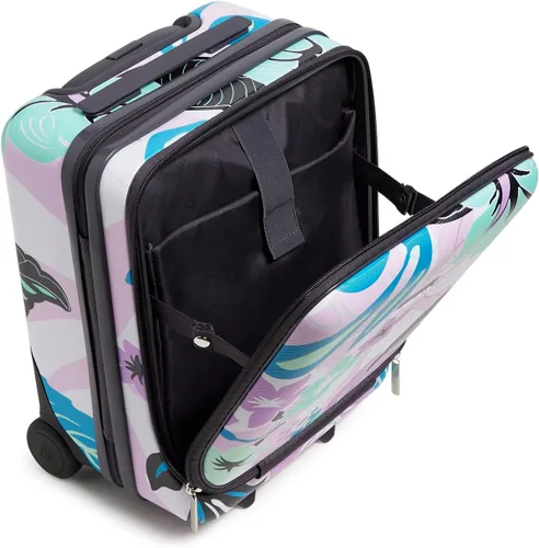 Vista 3 de Vera Bradley Maleta rígida para debajo del asiento para mujer, Isla Floral Púrpura