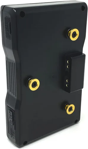 Vista 2 de Wasabi Power Batería de montaje dorado (95 Wh, 14.4 V, 6600 mAh) Batería recargable de iones de litio para videocámara de difusión, compatible