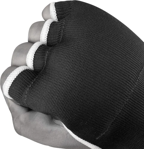Vista 4 de FISTRAGE Guantes interiores de boxeo para puñetazos, vendajes acolchados elásticos debajo de las manoplas, soporte de muñeca largo y rápido