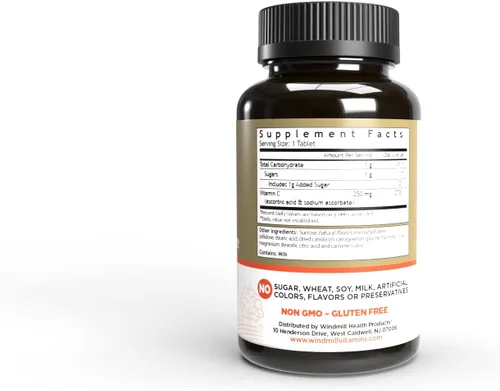 Vista 2 de Vitamina C CHEWTBS 250MG TNGR WMILL Tamaño: 60