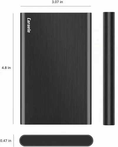 Vista 5 de Disco duro externo portátil ultradelgado de 320 GB, USB 3.0, almacenamiento HDD compatible con PC, computadora de escritorio, laptop, MacBook