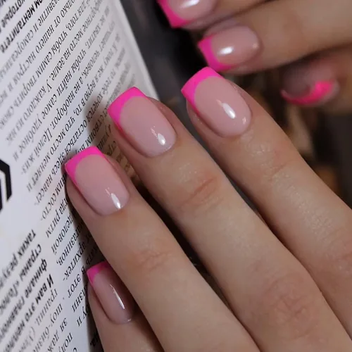 Vista 25 de Uñas postizas a presión con punta francesa negra, uñas cortas de almendra, uñas con pegamento para mujer, uñas acrílicas francesas de gel, uñas