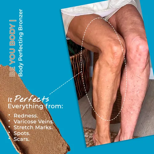 Vista 5 de Del creador de belleza per fekt, bronceador perfeccionador para el cuerpo y las piernas Instante, saludable, impermeable, lavado. Sin DHA