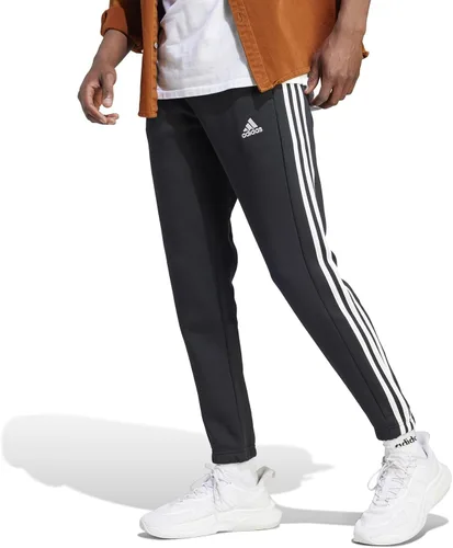 Vista 2 de adidas Pantalones Essentials de forro polar con puños cónicos de 3 rayas para hombre