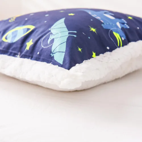 Vista 7 de NTBED Almohada de Lectura con Estampado de Dinosaurio en Forma de Cuña, Almohada de Respaldo con Brazos, Almohada de Reposo para Sofá y TV, Almohada