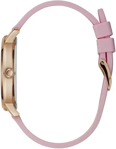Vista 5 de Guess Nova - Reloj analógico de cuarzo para mujer con pulsera de silicona W1210L3 Rosa Reloj de cuarzo