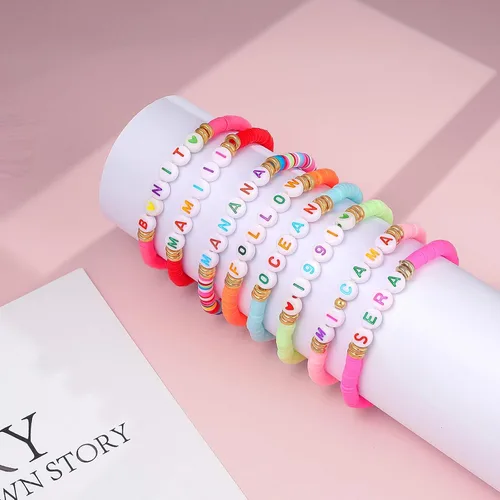 Vista 4 de Juego de 8 pulseras Karol G Manana Sera Bonito Bichota Karol G Concert Outfits Merch Jewelry para mujeres y niñas, Cuero, Pulsera Karol G
