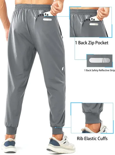 Vista 2 de NORTHYARD Pantalones deportivos para correr para hombre, ligeros, de secado rápido, para gimnasio, deportes activos, entrenamiento en pista