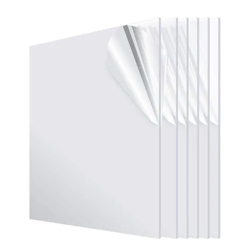 Vista 5 de AdirOffice Hoja de plexiglás acrílico de 12 x 12 pulgadas, 1/8 de grosor, duradera, resistente al agua y a la intemperie, multiusos e ideal