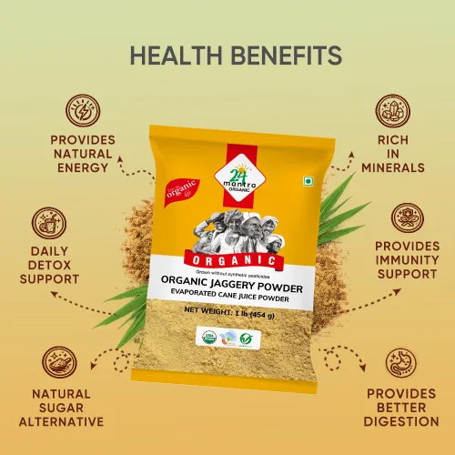 Vista 4 de 24 Mantara 24 Mantra Organic Jaggery Powder - 1 Lb