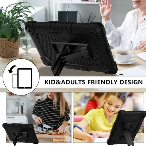 Vista 4 de Mignova para Walmart Onn 8 8 "Gen 3 Tablet Case Kids Girls Friendly Case Construido en Kickstand Correa de hombro y Onn 8 Tablet Protector