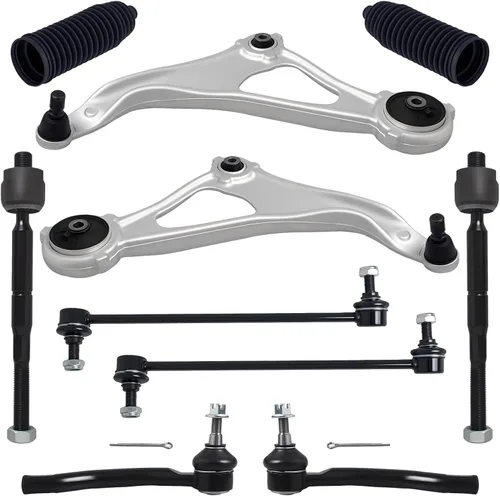 Vista 13 de TUCAREST 2 piezas K620354 K620355 izquierda derecha delantera inferior brazo de control y conjunto de rótula compatible con 2000-2003 Ni-ssan