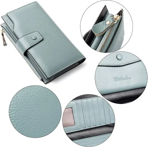 Vista 8 de BOSTANTEN Imagen del producto Bolso de cuero para mujer, bolso de mano de diseñador con asa superior, bolsos de hombro Crossbody y cartera