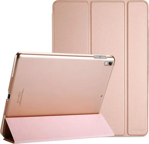 Vista 12 de ProCase Funda Inteligente para iPad Air de 10,5" 3ª Generación 2019 / iPad Pro 2017, Funda Delgada con Soporte con Parte Trasera Translúcida Negro