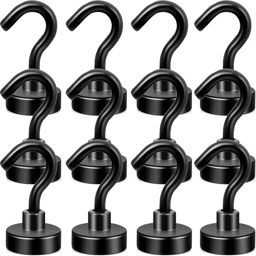 Vista 75 de Neosmuk Ganchos magnéticos, resistente 30 libras + gancho magnético fuerte para cabinas de cruceros, Cruise Essentials 2026 para colgar, ganchos