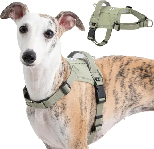 Vista 10 de Arnés sin tirones para perro de tamaño pequeño, arnés reflectante a prueba de escapes con asa y bolsillo para rastreador Airtag, arnés ajustable