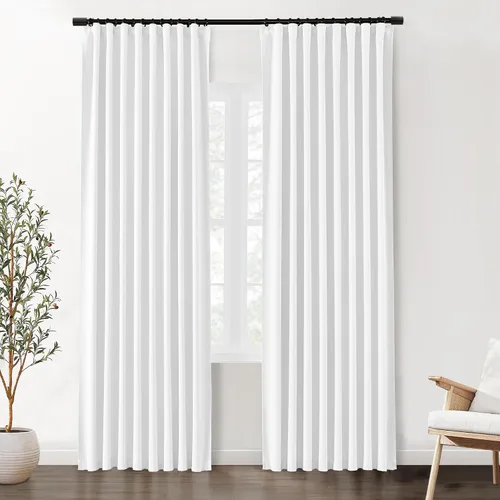 Vista 16 de SHINELAND Cortinas opacas cortas para ventanas de dormitorio, cortinas de baño, 45 pulgadas de largo