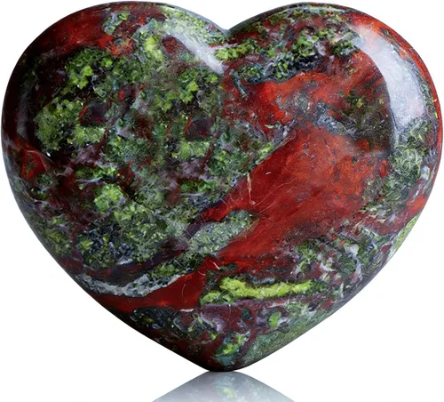 Vista 18 de SMQ Piedra de sangre de África, piedras de cristal en forma de corazón, piedras preciosas naturales, pisapapeles, bolsillo hinchado, gran sanación