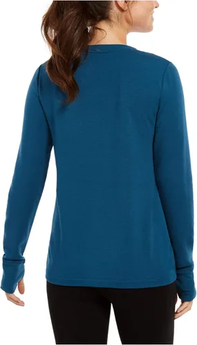 Vista 2 de Ideology Sudadera para correr y entrenar para mujer Verde azulado acuático XL talla extra