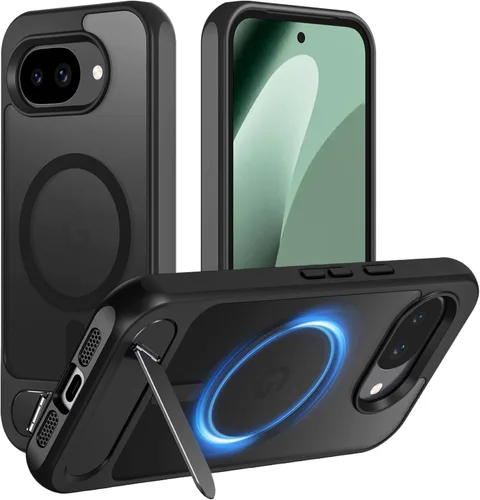 Vista 32 de Hualele - Funda magnética para Samsung Galaxy S24 Plus/S25 Plus con soporte de metal, [compatible con MagSafe]