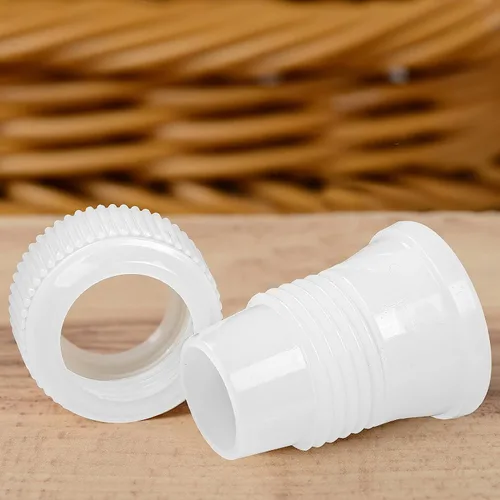 Vista 4 de Paquete de 12 acopladores para tuberías de plástico estándar para decoración de pasteles, acoplador de punta de tubo para boquillas de glaseado
