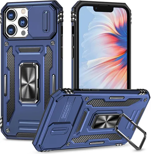 Vista 12 de Funda para iPhone 12 Pro Max con cubierta deslizante para cámara, con soporte para anillo de dedo, soporte magnético para automóvil, para iPhone 12