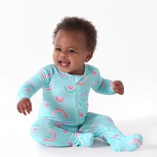 Vista 2 de Gerber Unisex Baby Toddler Buttery-Soft Snug Fit Footed Pajamas with Viscose Made with Eucalyptus