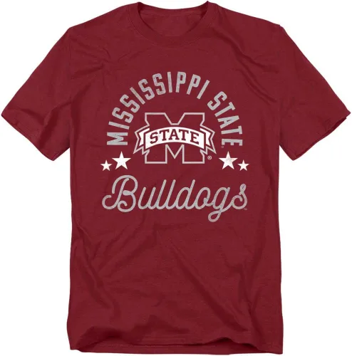 Vista 158 de Collegiate Distressed Mascot Unisex Adult T Shirt Collection 3 Universidad de Adelphi