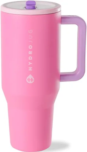 Vista 43 de HydroJug Traveler - Botella de agua aislada con asa, 40 onzas, salvia