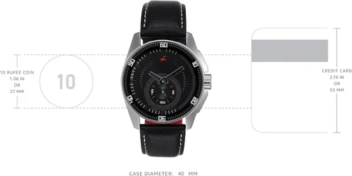 Vista 3 de Fastrack - Reloj de pulsera para hombre con función analógica, cristal mineral de cuarzo, resistente al agua con correa de metal plateadocorrea