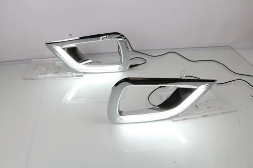 Vista 2 de Luz LED diurna, lámpara antiniebla Retrofit LED con luz blanca DRL kit de repuesto para Nissan Navara NP300 2015-2017