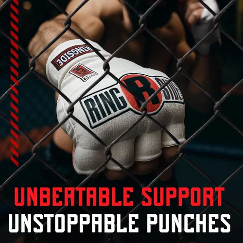 Vista 6 de Ringside guantes de entrenamiento de envoltura rápida para Muay Thai, MMA, Kickboxing