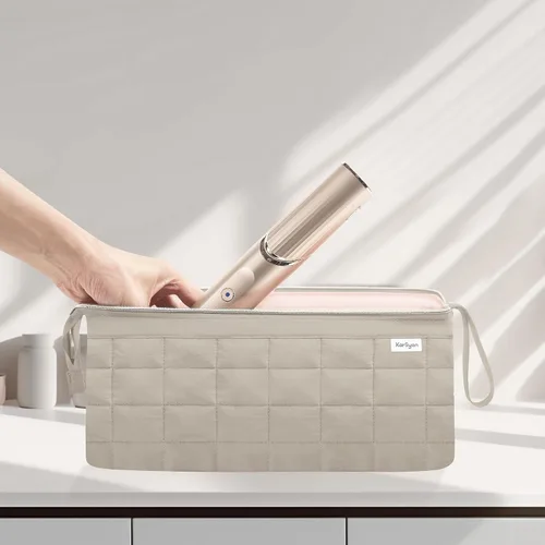 Vista 3 de KarSyon Dyson Airwrap - Funda de viaje para secador de pelo, estilo Shark Flex Camello