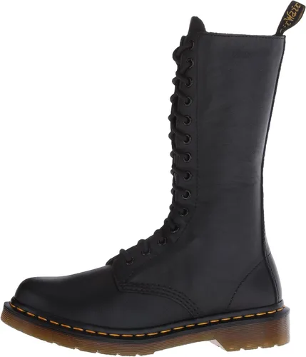 Vista 8 de Dr. Martens, 1B99 14-Eye Lace Up Bota de cuero para mujer, negro, 8.5