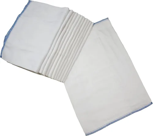 Vista 8 de OsoCozy Pañales de tela preplegados (1 doz), suaves, absorbentes, duraderos, 100% algodón