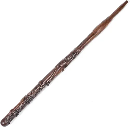Vista 8 de Handicraftviet Varitas de Pájaro de Madera Talladas a Mano de 15 Pulgadas para Brujería Coleccionable y Cosplay, Varita Mágica Regalo para Niños