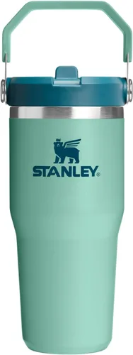 Vista 70 de STANLEY IceFlow 2.0 - Vaso con pajilla abatible con asa, 30 onzas, tapa giratoria y popote abatible, botella de agua a prueba de fugas, acero Tiza