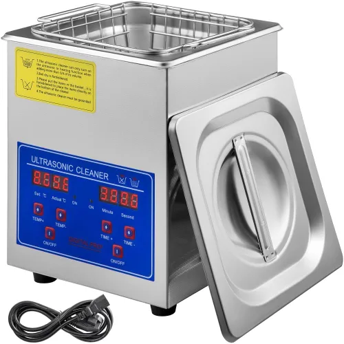 Vista 10 de Limpiador ultrasónico profesional de limpieza ultrasónica de 40 kHz con temporizador digital y calentador Ultra Sonic Máquina limpiadora de joyas