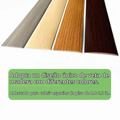 Vista 7 de Tira de transición de suelo, tiras autoadhesivas para cubrir umbrales, reparación de umbrales, pisos de vinilo, transiciones, tira divisora plana
