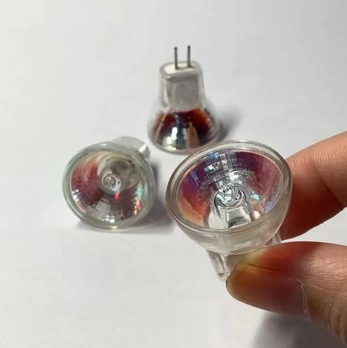 Vista 5 de 2 bombillas halógenas MR8 de 5 vatios y 6 voltios GU4 Spotlight Mr8 12 V 10 W bombillas halógenas regulables 2700 K blanco cálido, 6 V, 5 W