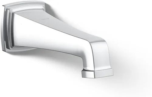 Vista 15 de KOHLER 27406-BL Riff - Boquilla de baño para montaje en pared con desviador y conexión deslizante, grifo de bañera, color negro mate