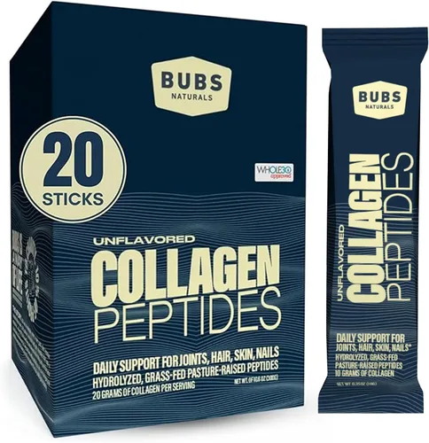 Vista 11 de BUBS Naturals Péptidos de colágeno en polvo, colágeno para mujeres y hombres, péptidos hidrolizados, sin sabor, obtenido de ganado alimentado