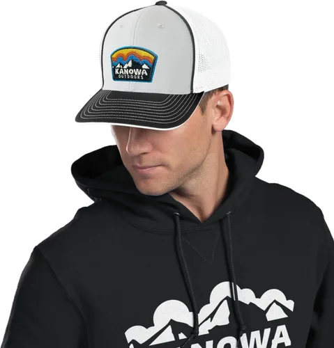 Vista 6 de Pacific Headwear Gorra unisex Pacific Headwear Trucker Flexfit® para adultos Grafito/Negro/Negro