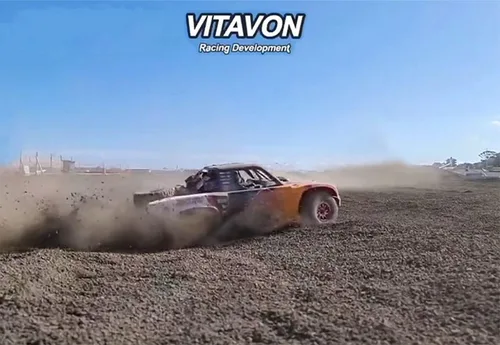 Vista 3 de & VITAVON RC Parts Alu CNC Brazo de arrastre CNC+Enlace de suspensión trasera+Enlace del dedo del pie para Traxxas UDR Unlimited Desert Racer 1:7