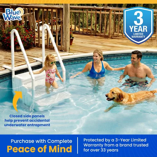 Vista 7 de Escalera para piscina desmontable Blue Wave