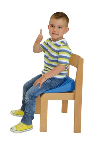 Vista 8 de Gymnic Movin 'Sit Jr. Asiento inflable, Color Azul.