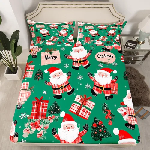 Vista 42 de Erosebridal Divertida sábana bajera ajustable de Halloween para niños, lindo juego de ropa de cama de calabaza fantasma, decoración de Halloween
