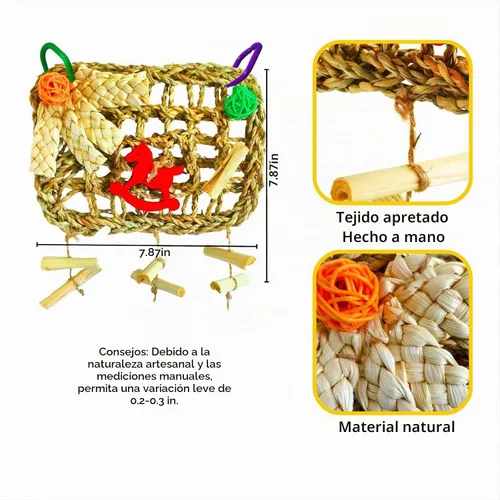 Vista 5 de Juguete masticable para conejos, jaula de conejo, juguetes y golosinas para masticar
