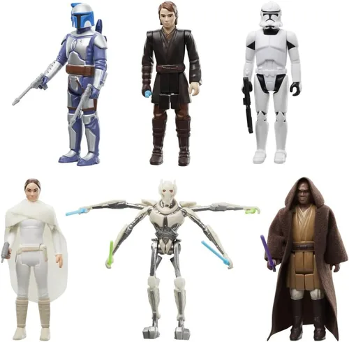 Vista 3 de Star Wars The Retro Collection - Figura coleccionable de Attack of the Clones La venganza de los Sith